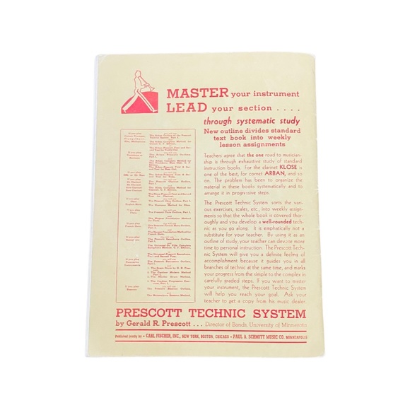 Arban-Prescott First and Second Year - Trombone or Baritone B.C. - Picture 3 of 3